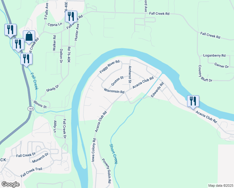 map of restaurants, bars, coffee shops, grocery stores, and more near 2154 Acacia Club Road in Hollister