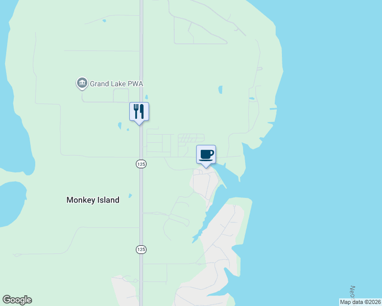 map of restaurants, bars, coffee shops, grocery stores, and more near 56140 East 280 Road in Afton