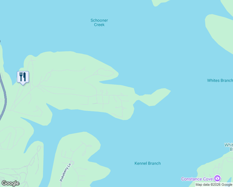 map of restaurants, bars, coffee shops, grocery stores, and more near 947 County Road 13-310 in Kimberling City