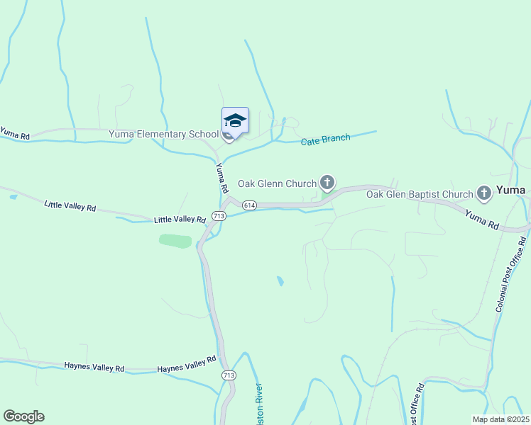 map of restaurants, bars, coffee shops, grocery stores, and more near 3663 Yuma Road in Gate City