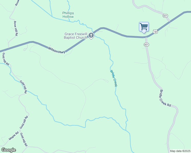 map of restaurants, bars, coffee shops, grocery stores, and more near Little Big Horn Lane in Grayson County