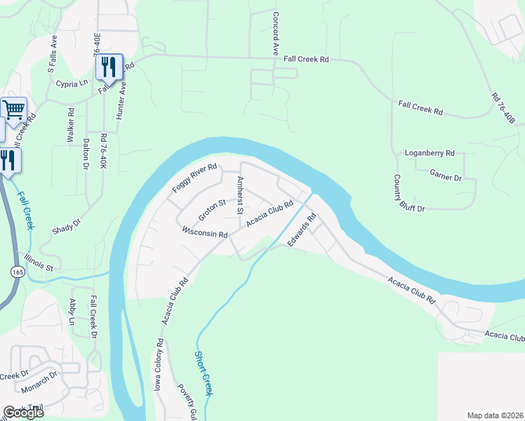 map of restaurants, bars, coffee shops, grocery stores, and more near 1968 Acacia Club Road in Hollister