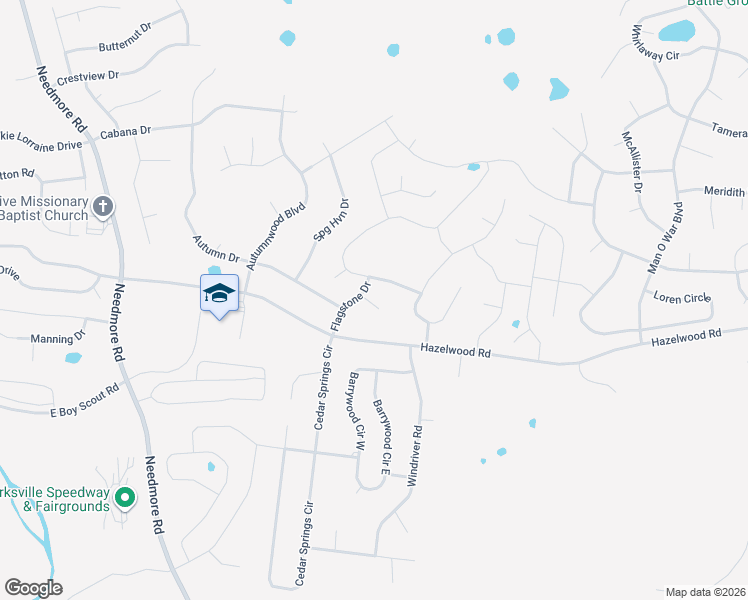 map of restaurants, bars, coffee shops, grocery stores, and more near 1271 Flagstone Court in Clarksville