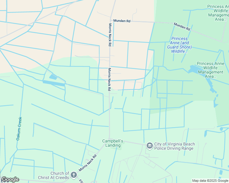 map of restaurants, bars, coffee shops, grocery stores, and more near 5244 Morris Neck Road in Virginia Beach