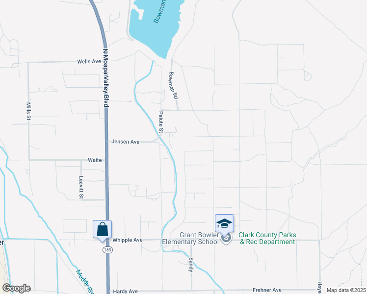 map of restaurants, bars, coffee shops, grocery stores, and more near 1604 Heights Drive in Moapa Valley