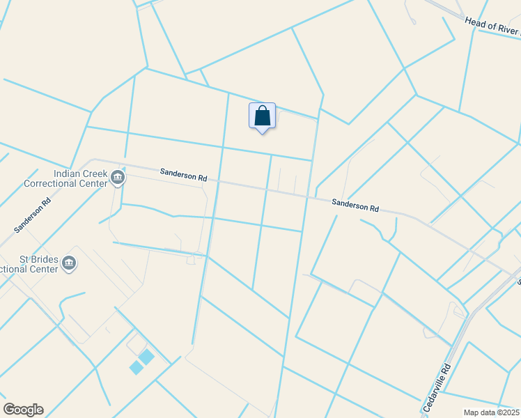 map of restaurants, bars, coffee shops, grocery stores, and more near 1023 Sanderson Road in Chesapeake