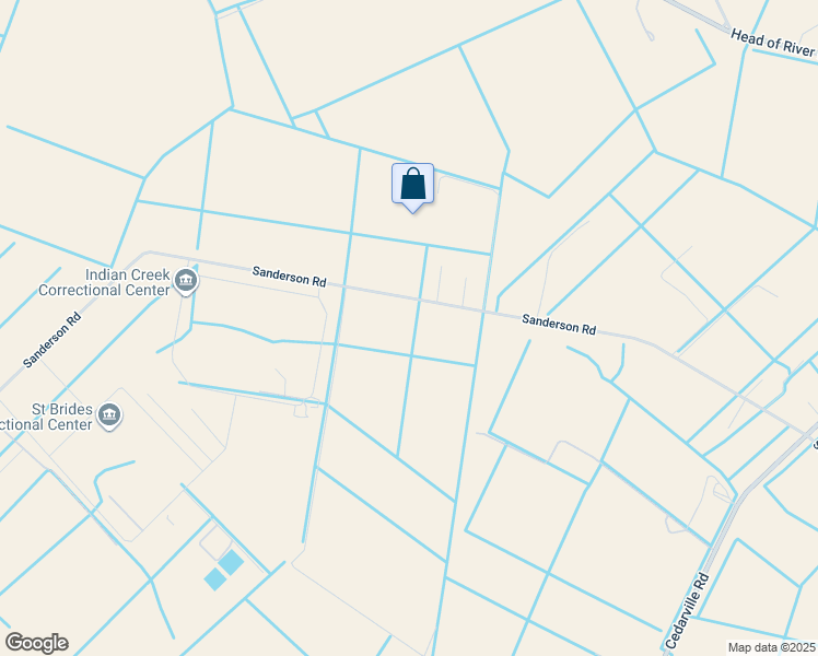 map of restaurants, bars, coffee shops, grocery stores, and more near 1023 Sanderson Road in Chesapeake