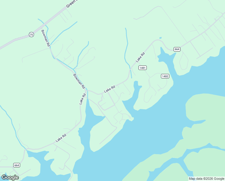 map of restaurants, bars, coffee shops, grocery stores, and more near 20460 Lake Road in Abingdon