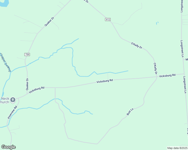 map of restaurants, bars, coffee shops, grocery stores, and more near 4075 Vicksburg Road in Suffolk