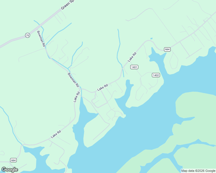 map of restaurants, bars, coffee shops, grocery stores, and more near 20460 Lake Road in Abingdon