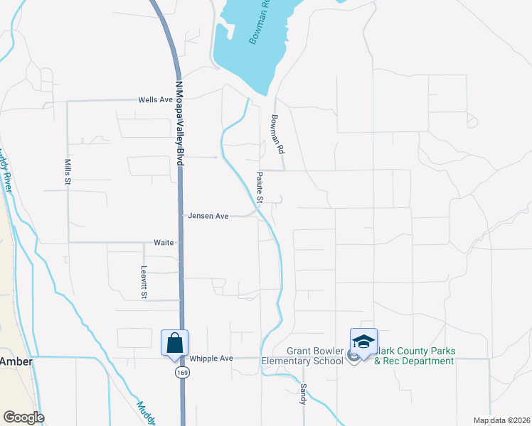 map of restaurants, bars, coffee shops, grocery stores, and more near 4081 Milky Way Circle in Moapa Valley