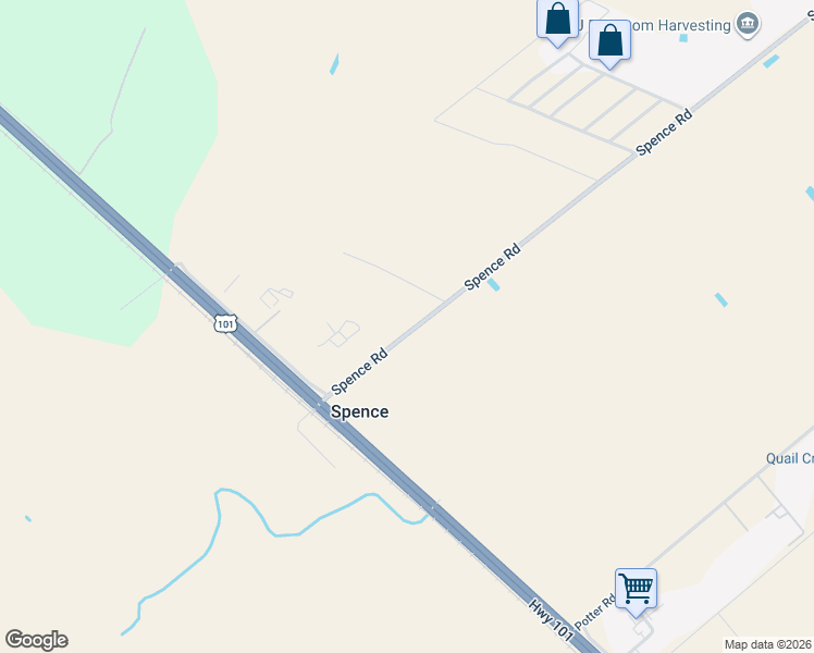 map of restaurants, bars, coffee shops, grocery stores, and more near 20864a Spence Road in Salinas