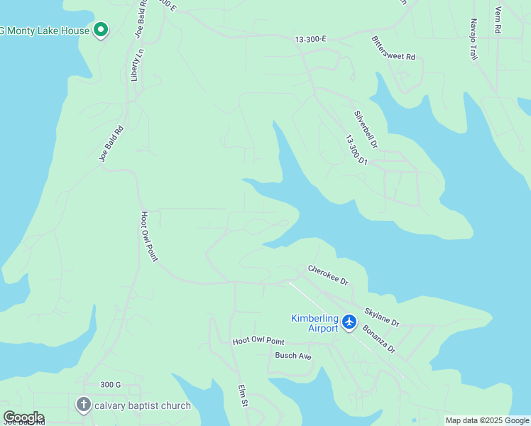 map of restaurants, bars, coffee shops, grocery stores, and more near 394 Sleepy Hollow Dr in Kimberling City