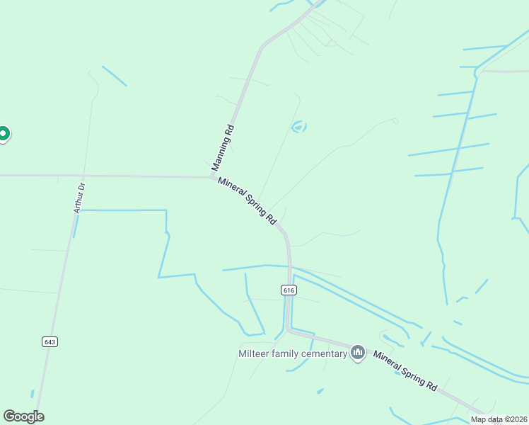 map of restaurants, bars, coffee shops, grocery stores, and more near 5726-5758 Mineral Spring Road in Suffolk