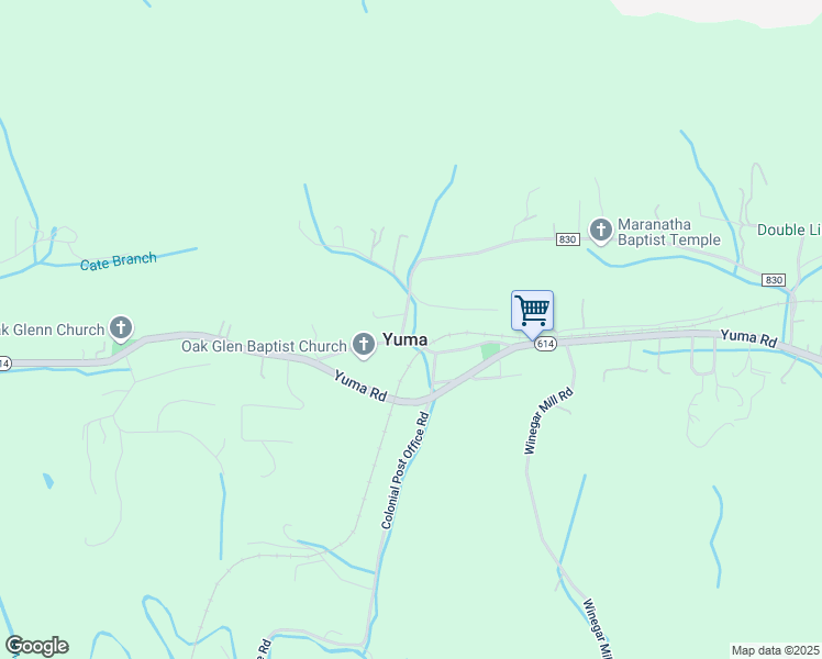 map of restaurants, bars, coffee shops, grocery stores, and more near 352 State Route 867 in Gate City