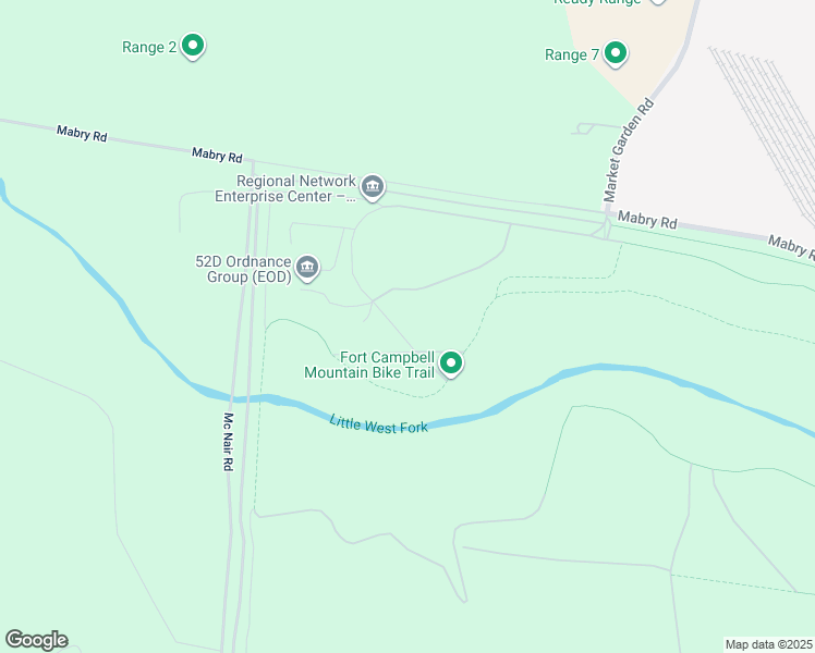 map of restaurants, bars, coffee shops, grocery stores, and more near in Fort Campbell