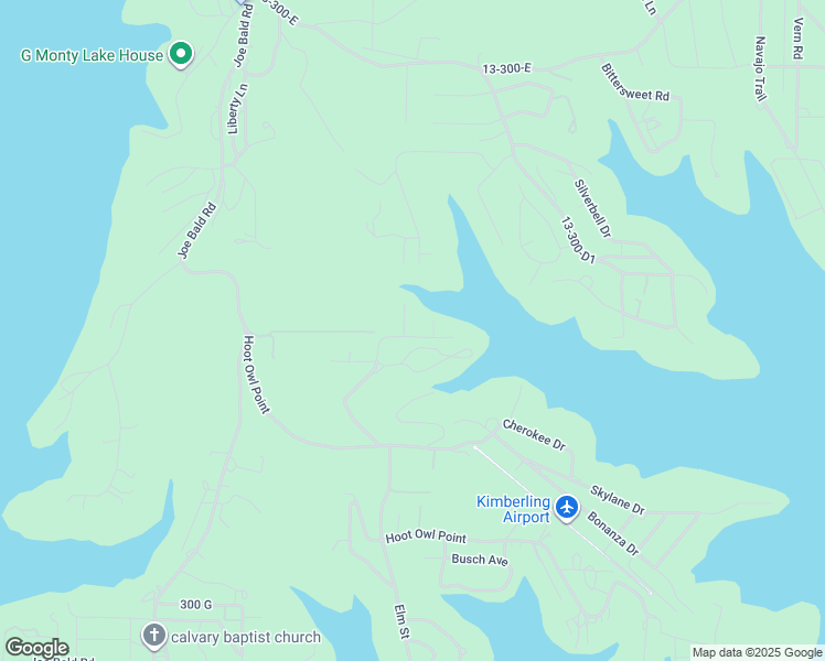 map of restaurants, bars, coffee shops, grocery stores, and more near 318-394 Sleepy Hollow Drive in Kimberling City