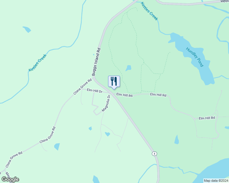 map of restaurants, bars, coffee shops, grocery stores, and more near 6288 Buggs Island Road in Boydton