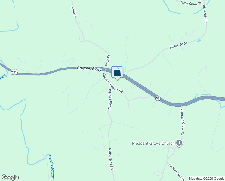 map of restaurants, bars, coffee shops, grocery stores, and more near Riding Trail Road in Independence