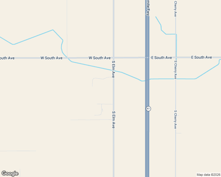 map of restaurants, bars, coffee shops, grocery stores, and more near 8215 South Elm Avenue in Fresno