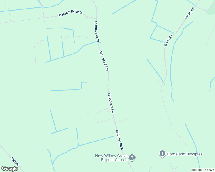 map of restaurants, bars, coffee shops, grocery stores, and more near 1408 Saint Brides Road West in Chesapeake