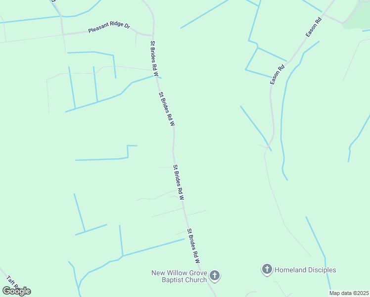 map of restaurants, bars, coffee shops, grocery stores, and more near 1129 Saint Brides Road West in Chesapeake