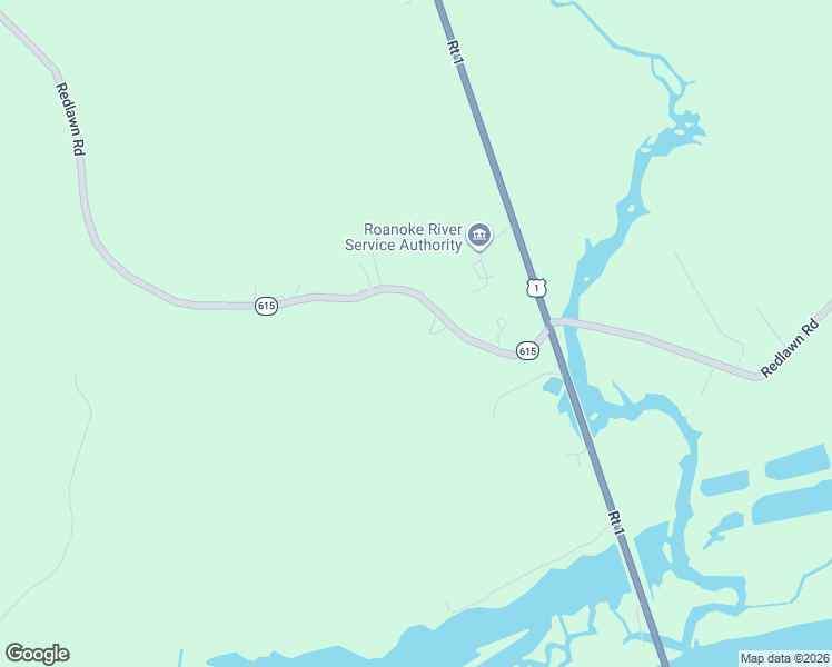 map of restaurants, bars, coffee shops, grocery stores, and more near 9084-9304 State Route 615 in Bracey