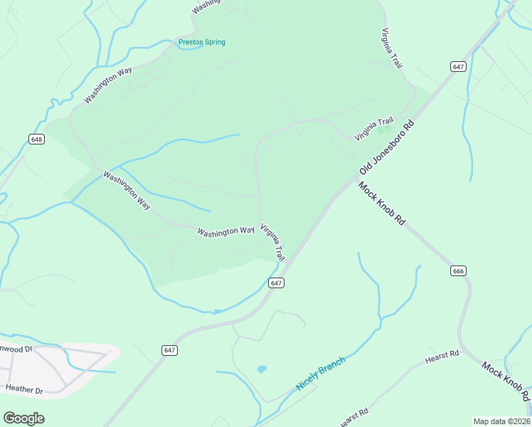 map of restaurants, bars, coffee shops, grocery stores, and more near 23116-23128 Virginia Trail in Bristol