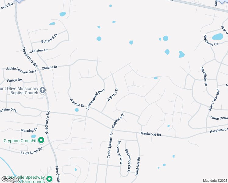 map of restaurants, bars, coffee shops, grocery stores, and more near 1760 Springhaven Drive in Clarksville