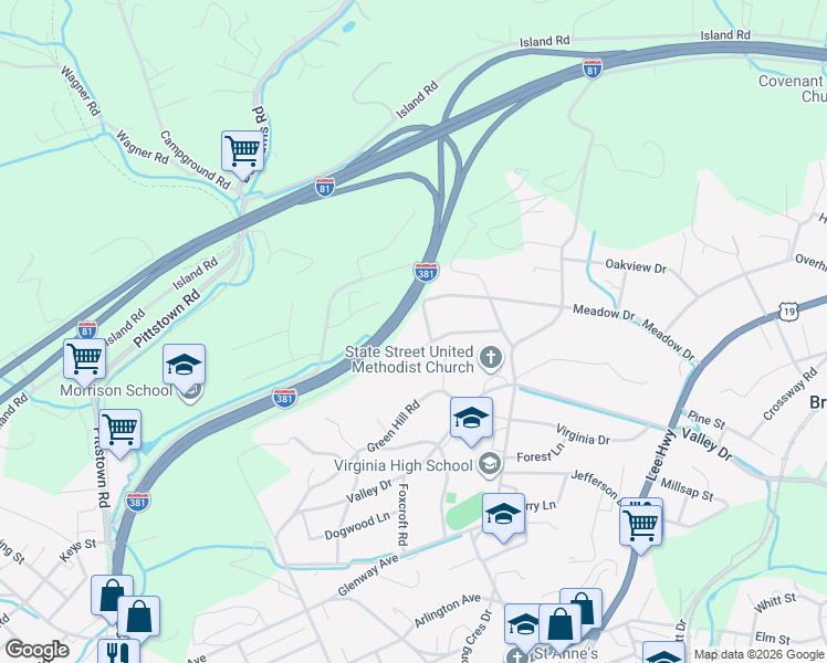 map of restaurants, bars, coffee shops, grocery stores, and more near in Bristol
