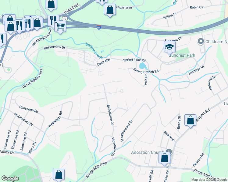 map of restaurants, bars, coffee shops, grocery stores, and more near in Bristol