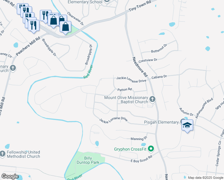 map of restaurants, bars, coffee shops, grocery stores, and more near 1996 General Neyland Drive in Clarksville