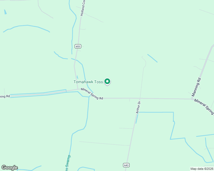 map of restaurants, bars, coffee shops, grocery stores, and more near 6201 Mineral Spring Road in Suffolk
