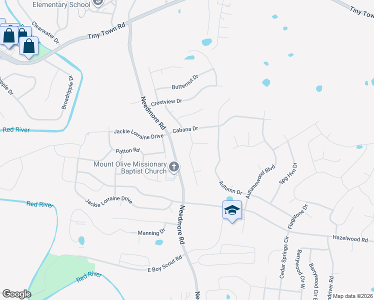 map of restaurants, bars, coffee shops, grocery stores, and more near 1840 Cottingham Court in Clarksville