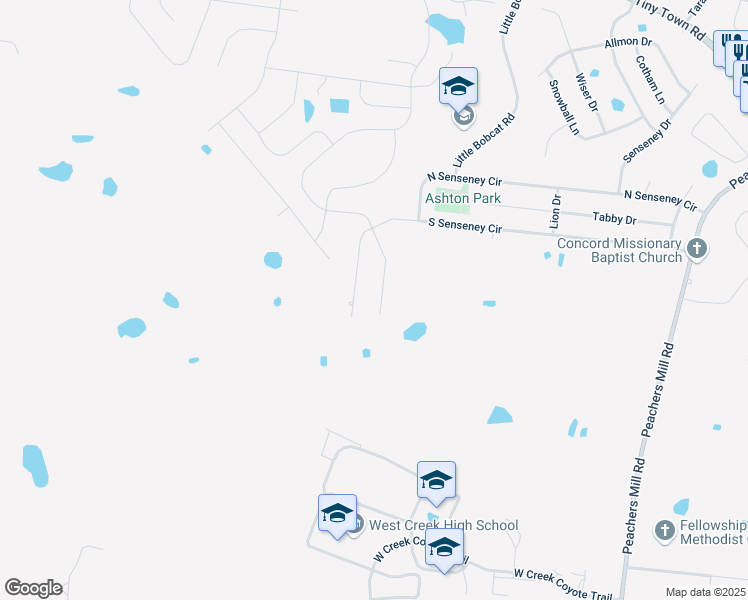 map of restaurants, bars, coffee shops, grocery stores, and more near 2475 Rafiki Drive in Clarksville