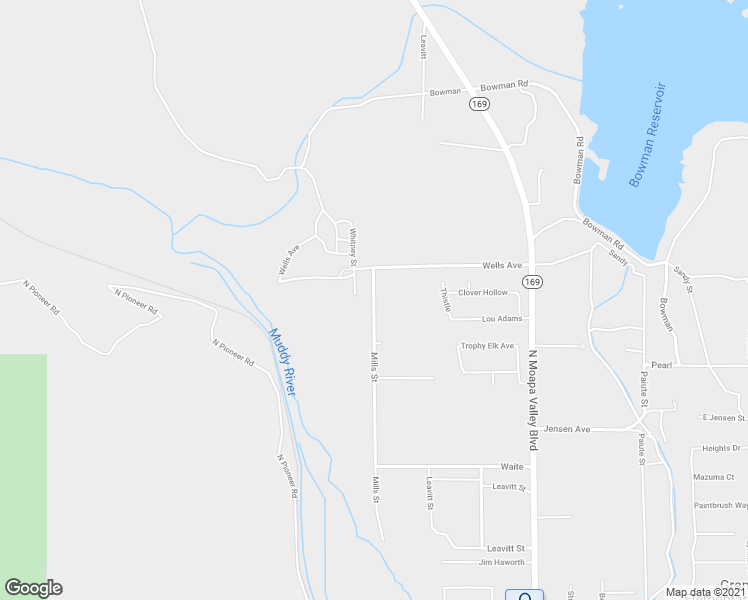 map of restaurants, bars, coffee shops, grocery stores, and more near 4320 Mills Street in Moapa Valley