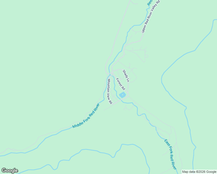 map of restaurants, bars, coffee shops, grocery stores, and more near Mountain View Road in Taos County