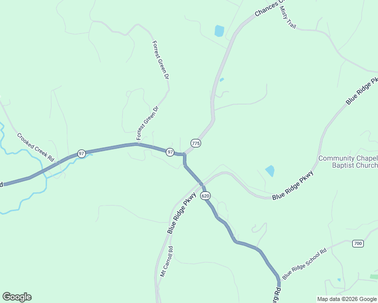 map of restaurants, bars, coffee shops, grocery stores, and more near 100-102 Lambsburg Road in Fancy Gap