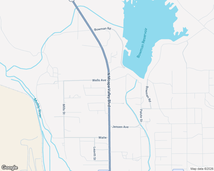 map of restaurants, bars, coffee shops, grocery stores, and more near 4320 Alfalfa Field Street in Moapa Valley