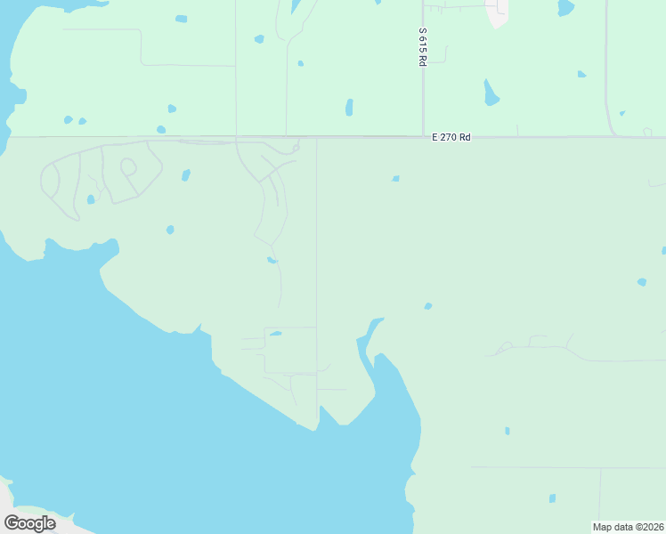 map of restaurants, bars, coffee shops, grocery stores, and more near 27420 South 614 Road in Grove