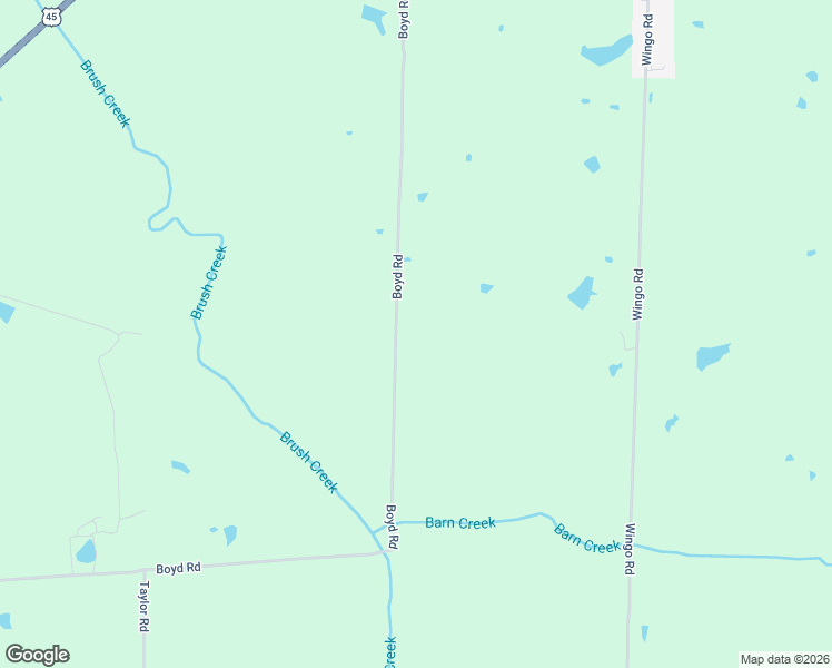 map of restaurants, bars, coffee shops, grocery stores, and more near 1430-2120 Boyd Road in Wingo