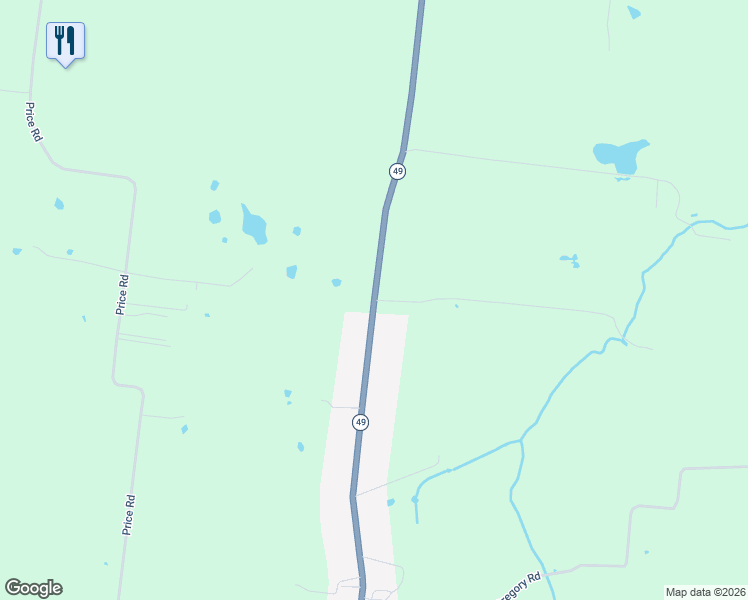 map of restaurants, bars, coffee shops, grocery stores, and more near Tennessee 49 in Orlinda