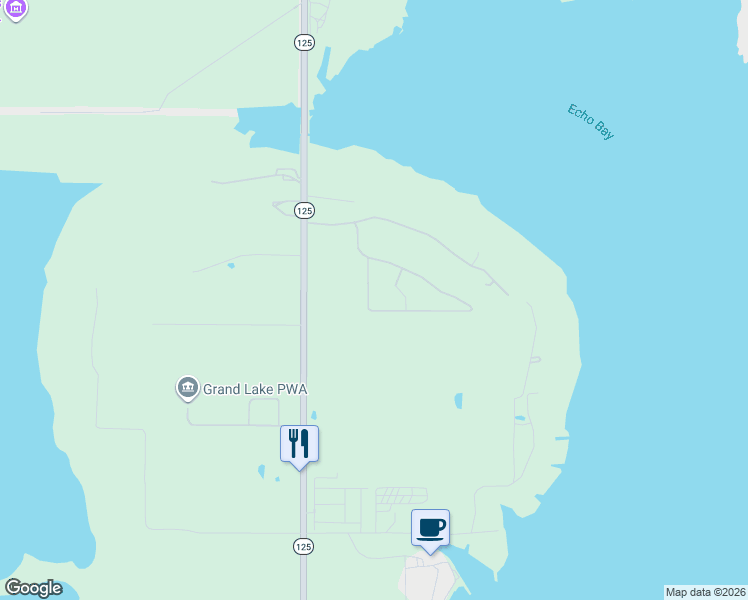 map of restaurants, bars, coffee shops, grocery stores, and more near 27300-27416 Highway 125 in Afton