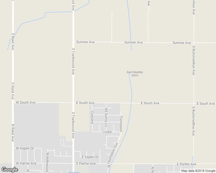 map of restaurants, bars, coffee shops, grocery stores, and more near 19282 East South Avenue in Reedley