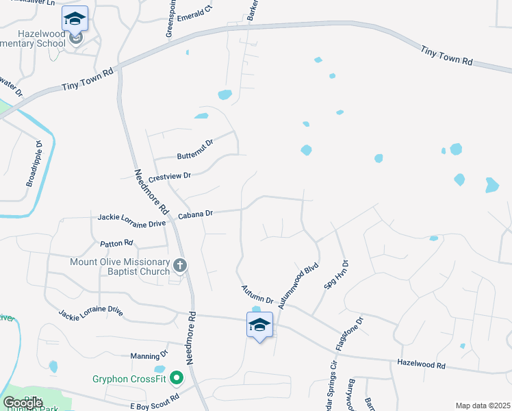 map of restaurants, bars, coffee shops, grocery stores, and more near 1738 Cabana Drive in Clarksville