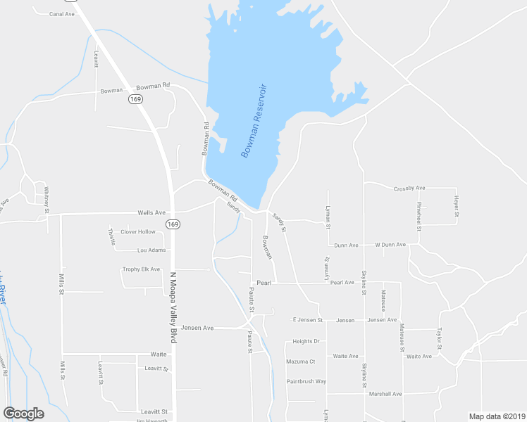 map of restaurants, bars, coffee shops, grocery stores, and more near 1950 Bowman Road in Moapa Valley