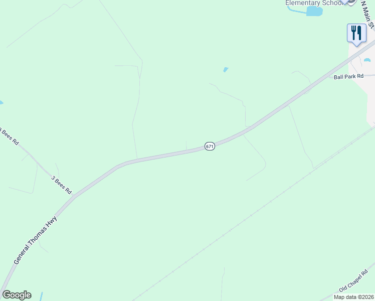 map of restaurants, bars, coffee shops, grocery stores, and more near 21227 General Thomas Highway in Newsoms