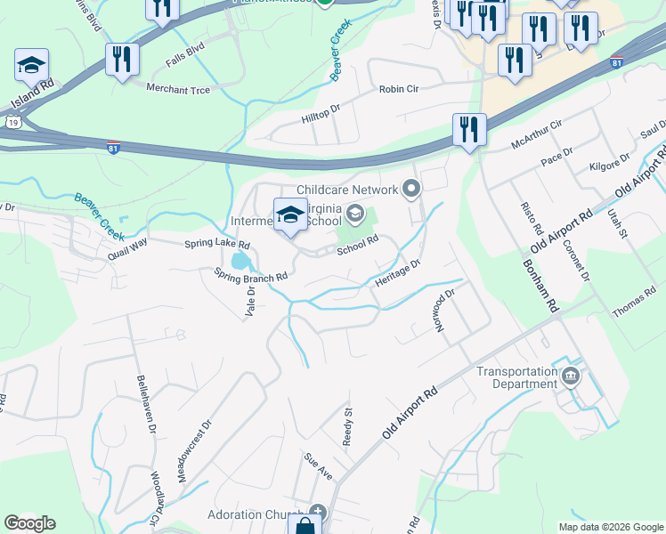 map of restaurants, bars, coffee shops, grocery stores, and more near 143-199 Freedom Rd in Bristol