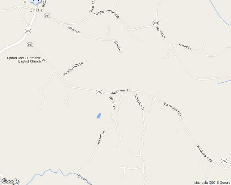 map of restaurants, bars, coffee shops, grocery stores, and more near Vias Orchard Road in Critz