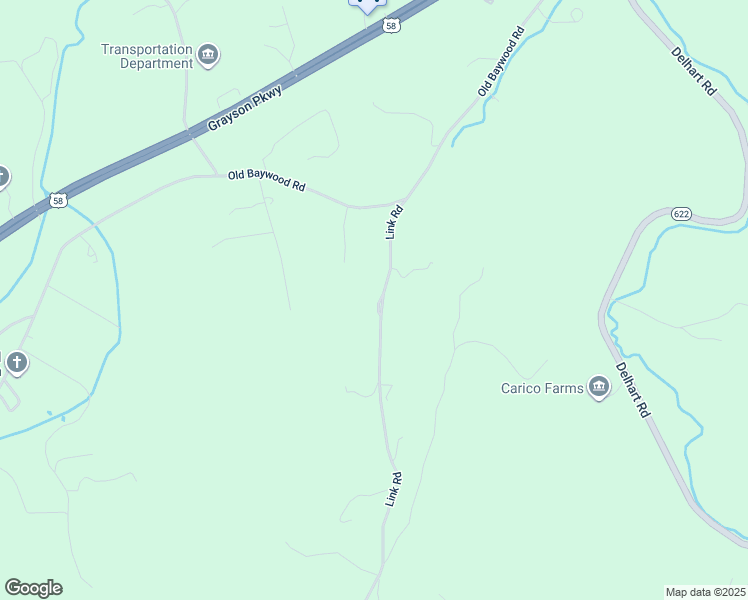 map of restaurants, bars, coffee shops, grocery stores, and more near 278 Link Road in Galax